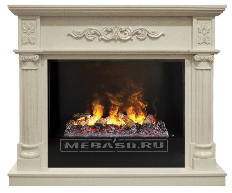 RealFlame Silvia 26 WT 3D Cassette 630 + Black вставка
