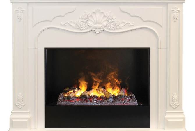 RealFlame Victoria 26 WT 3D Cassette 630 + Black вставка