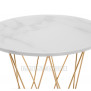 Melan white / gold
