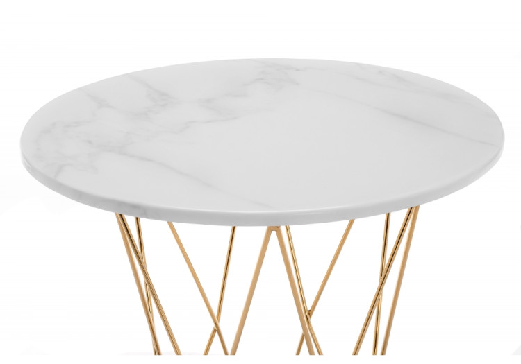 Melan white / gold