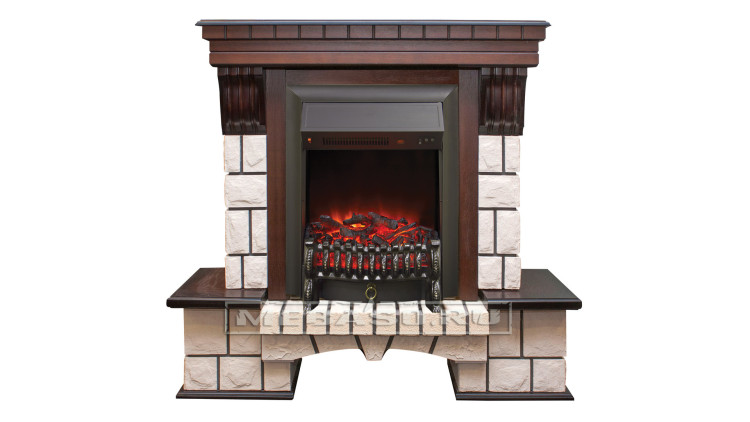 Stone AO с очагом Fobos Lux BL S