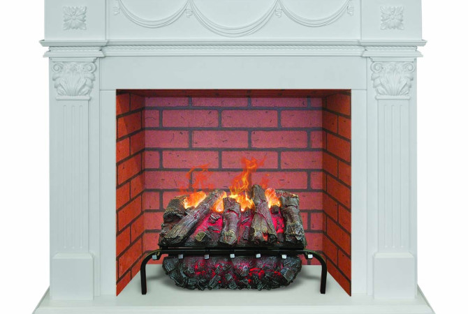 RealFlame Casablanka 26 WT Brick c Silva Log 3D