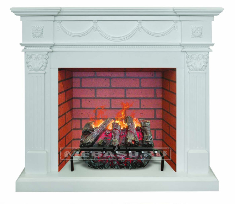 RealFlame Casablanka 26 WT Brick c Silva Log 3D