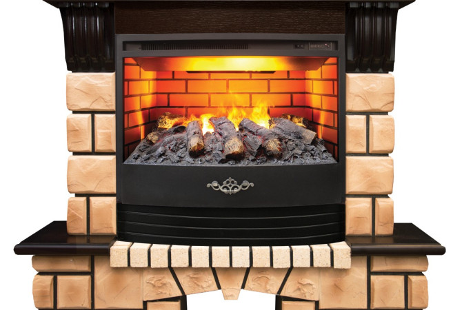 RealFlame Stone Brick с Firestar 25,5 3D