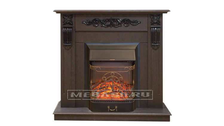 Dominica DN с очагом Majestic Lux BL S