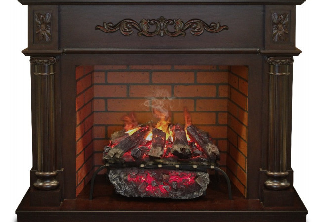 RealFlame Silvia 26 AO Brick с Silva Log 3D