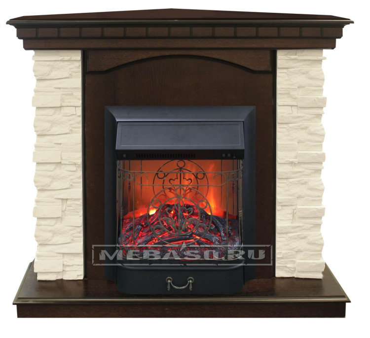 RealFlame Elford Corner (угловой) AO с Majestic Lux S BR